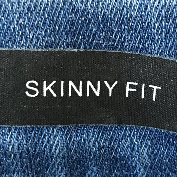 Judy Blue Skinny Fit Jeans Women 3/26 Blue Distressed Mid Rise Dark Wash Preppy - Picture 5 of 13